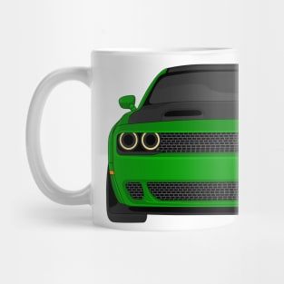 DODGE HELLCAT FRONT GREEN Mug